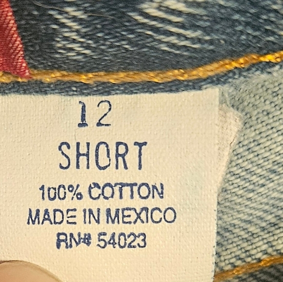 Old Navy Womens Blue Denim Straight Leg Jeans Size 12 Short - Picture 5 of 10